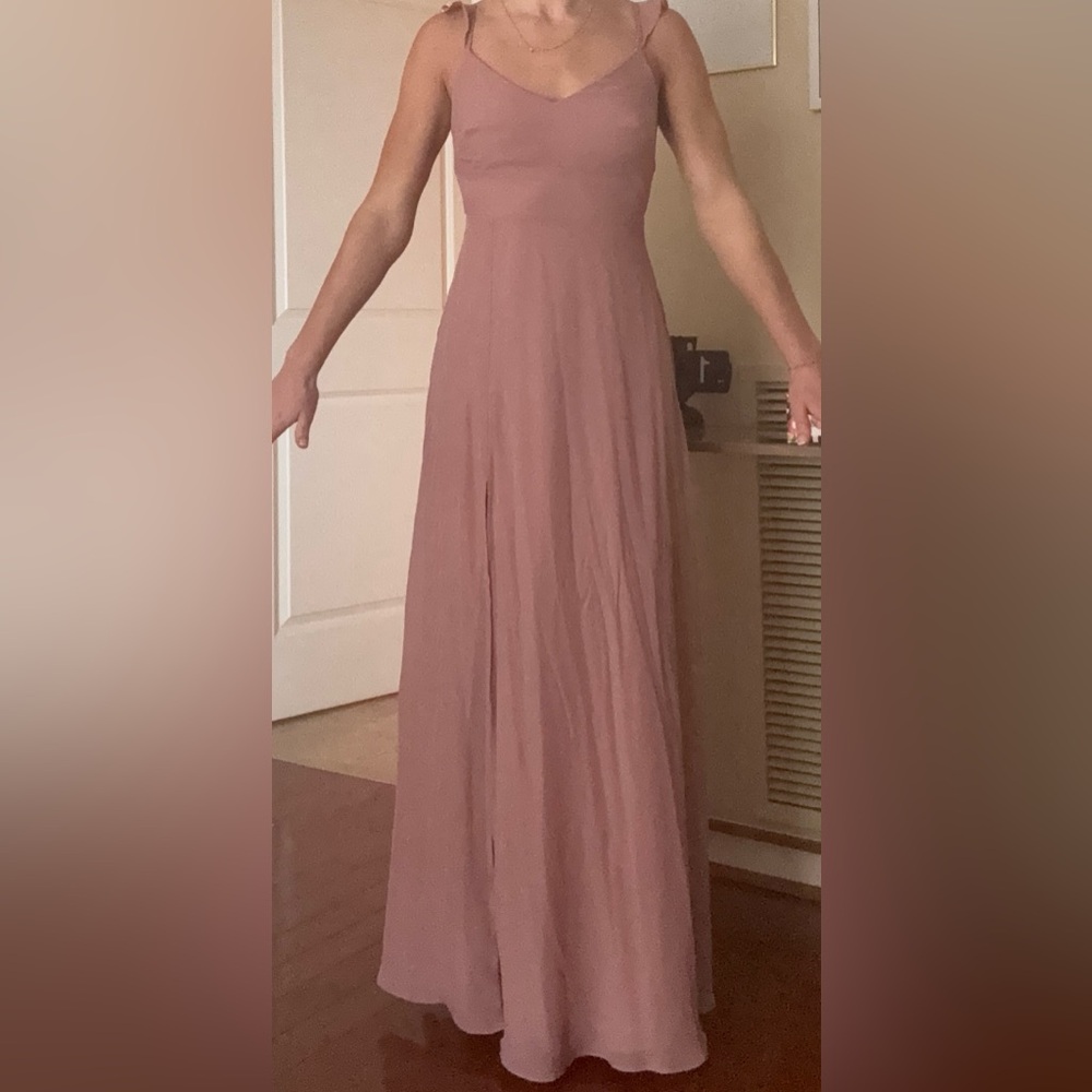 Elegant Pink Maxi Dress